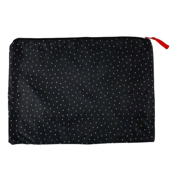 lululemon Selfcare Zip Makeup Toiletry Bag Black Pouch Red *Special Edition* - Picture 1 of 3
